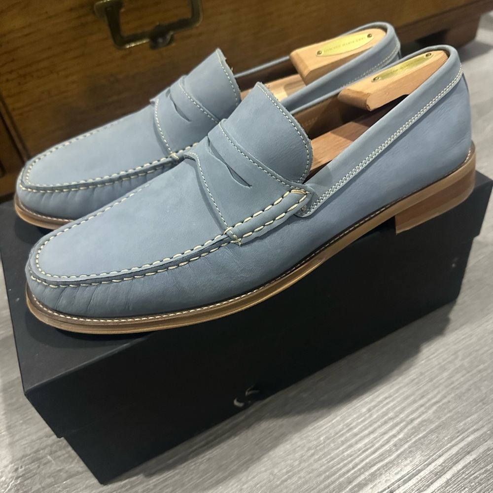Donald J. Pliner Light Blue Loafers